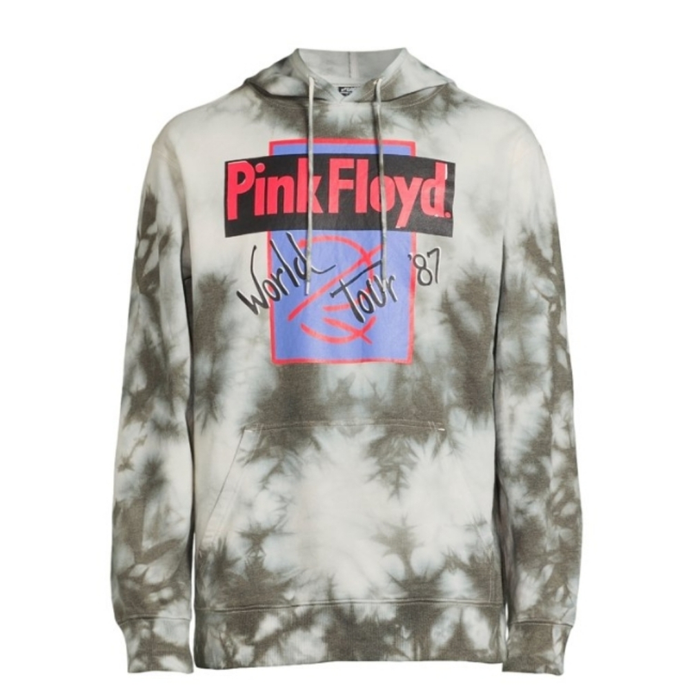 Pink Floyd World Tour Men's & Big Men's Tie Dye Graphic Hoodie sz 3x